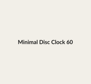 Minimal Disc Clock 60
