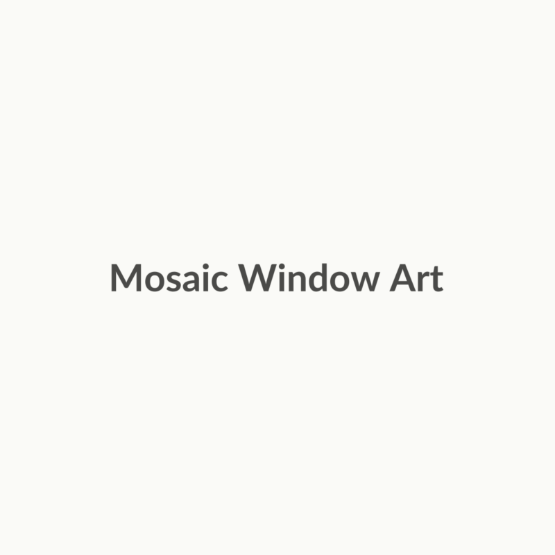 Mosaic Window Art