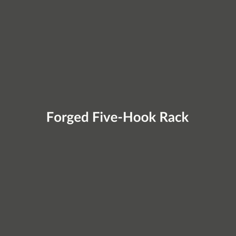 Forged Five-Hook Rack
