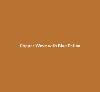 Copper Wave with Blue Patina