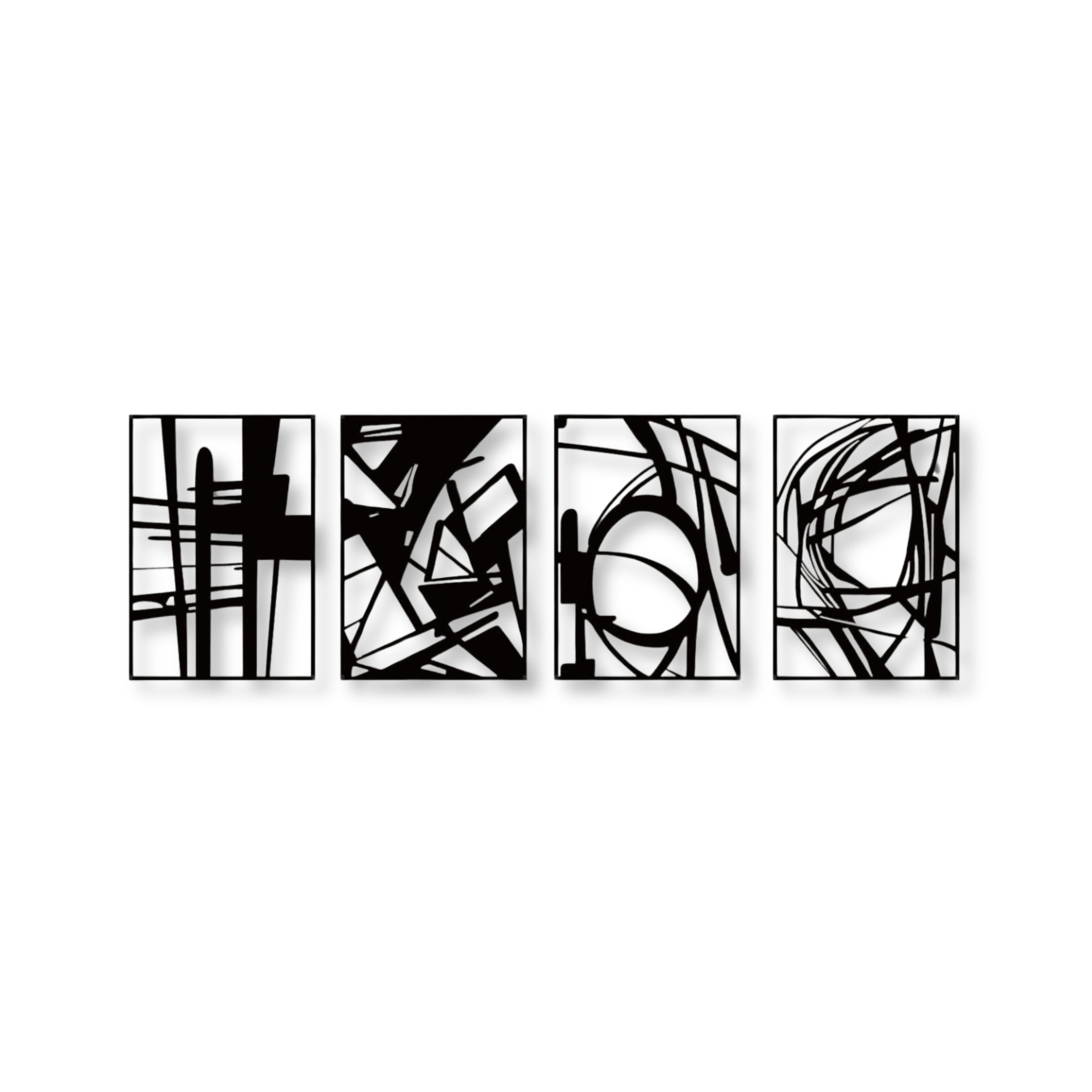 black-abstract-metal-wall-art-1 Black Abstract Metal Wall Art