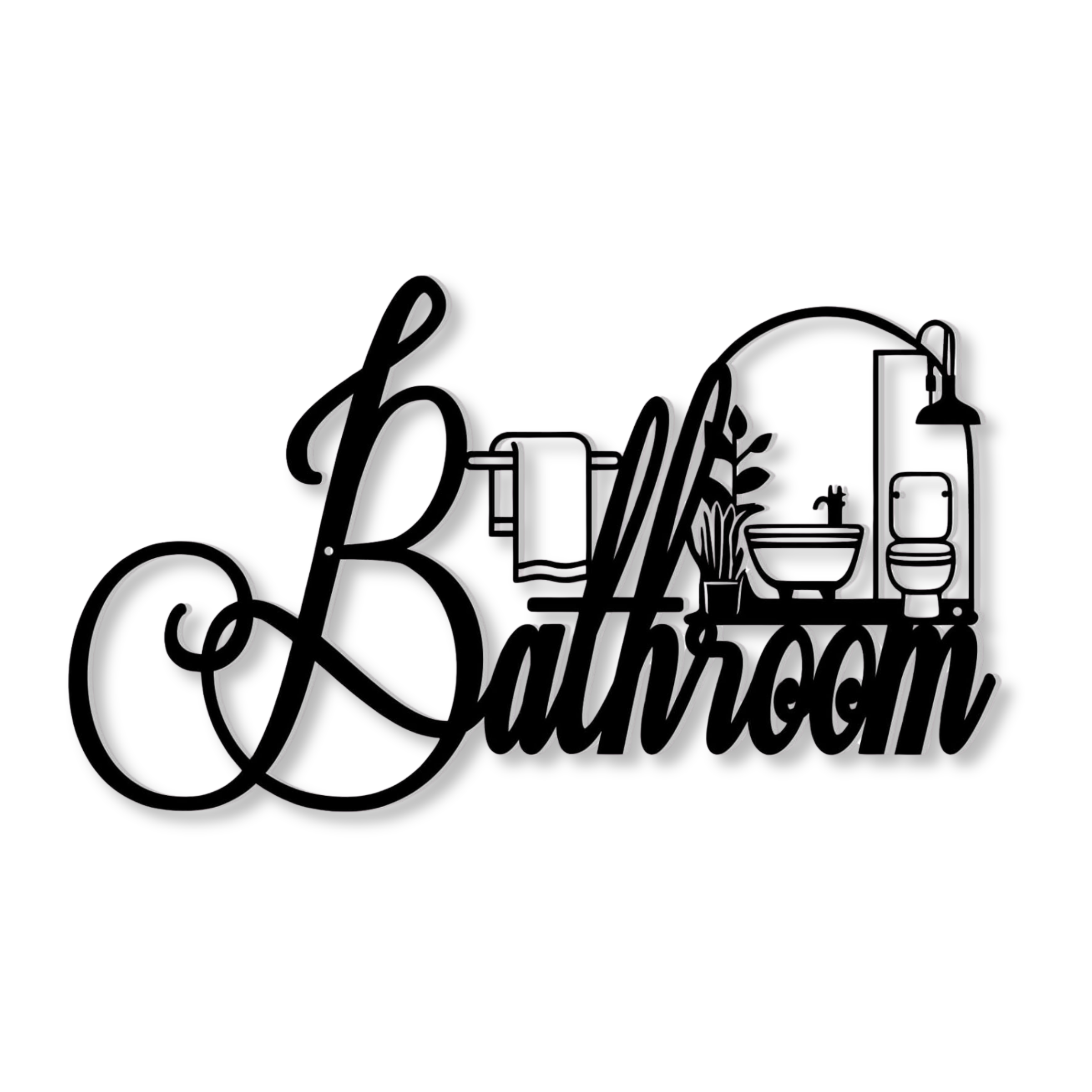 farmhouse-funny-bathroom-sign-1 Farmhouse Funny Bathroom Sign