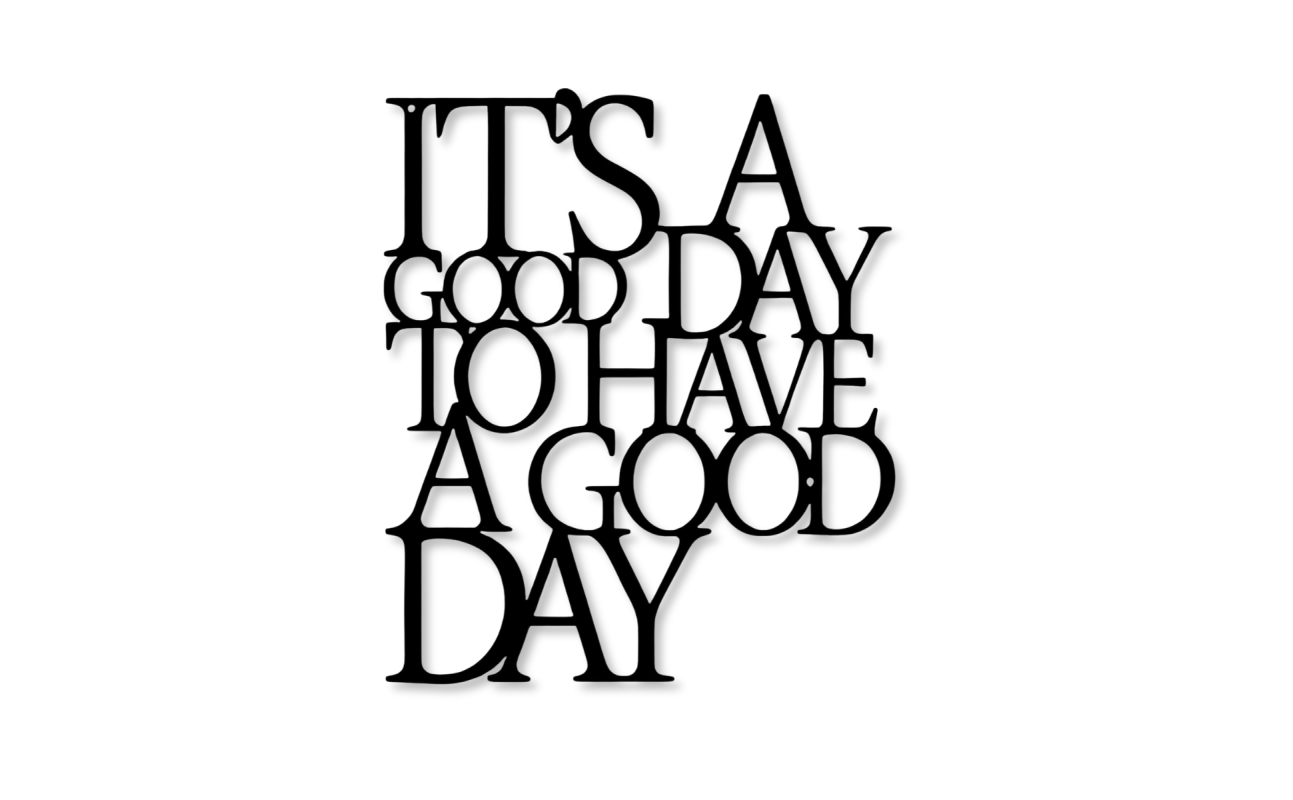 Inspirational Wall Decor Positive Quotes - Black