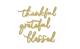 Letter Sign Metal Wall Decor - Gold