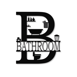 Metal Bathroom Wall Decor