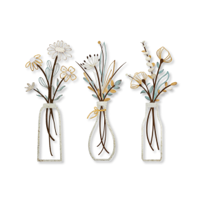 Metal Flowers Wall Art